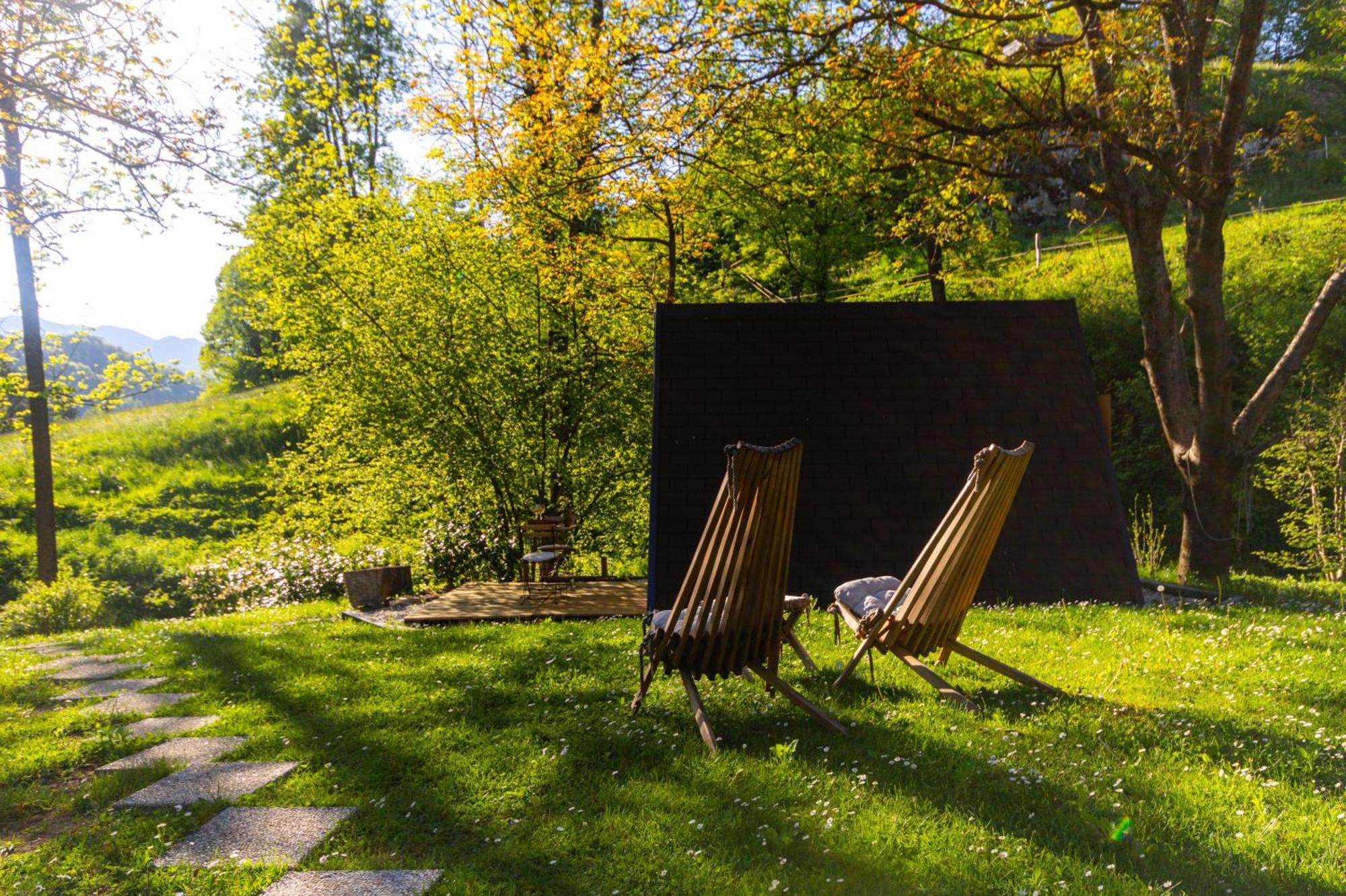 Resort Pod Orehi - Bled - Apartma & Glamping & Savna Buitenkant foto
